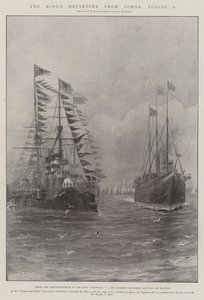 A király indulása Cowes-ból, augusztus 6.